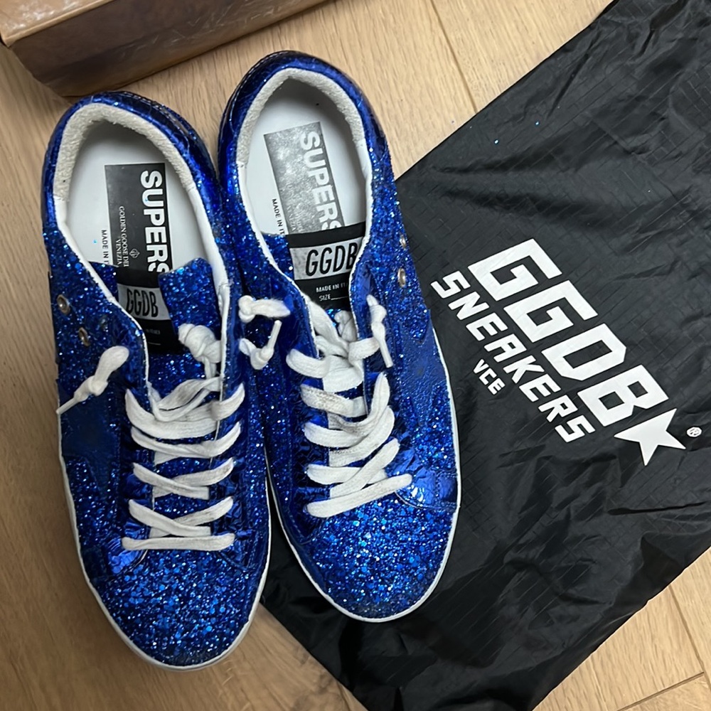 Golden Goose Superstar low top, Cobalt blue size 39